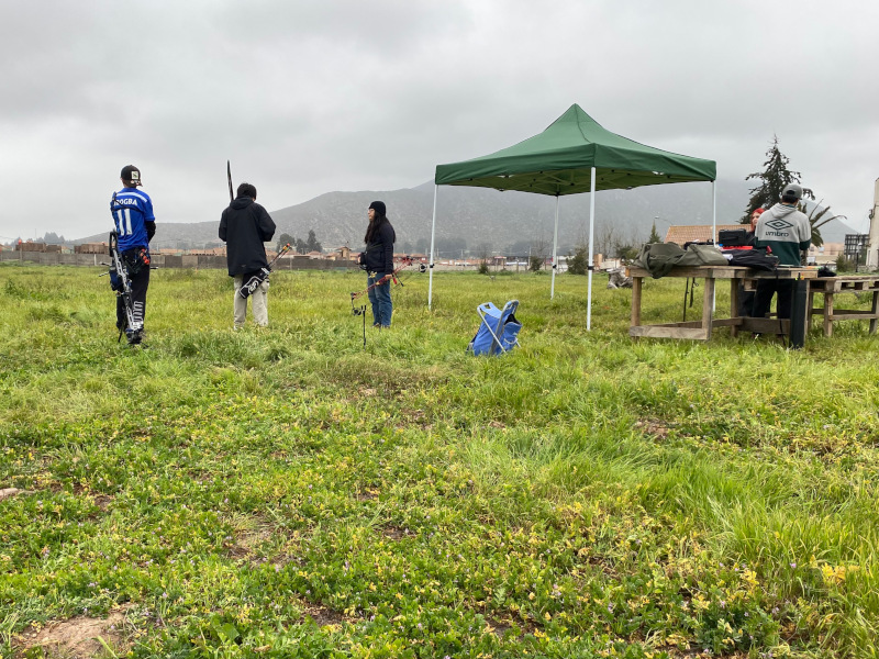 Arqueros entrenando en KAUS